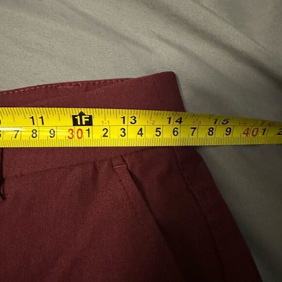 NWT Rafaella Pull-On Belt Loops w/ Pockets Stretch Ankle Pant - Windsor Wine - Picture 6 of 7